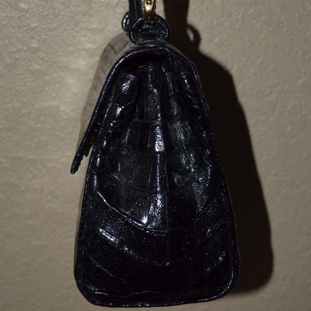 NWT $2650 Nancy Gonzalez Black Crocodile Top Handle Shoulder Handbag - Picture 5 of 11